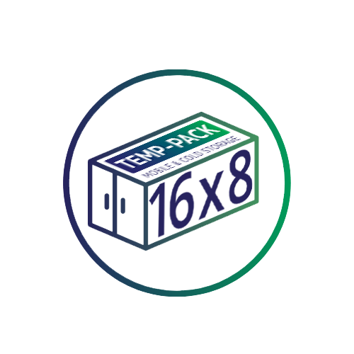 storage Circle Icon 16x8 TEMP-PACK mobile storage Texas