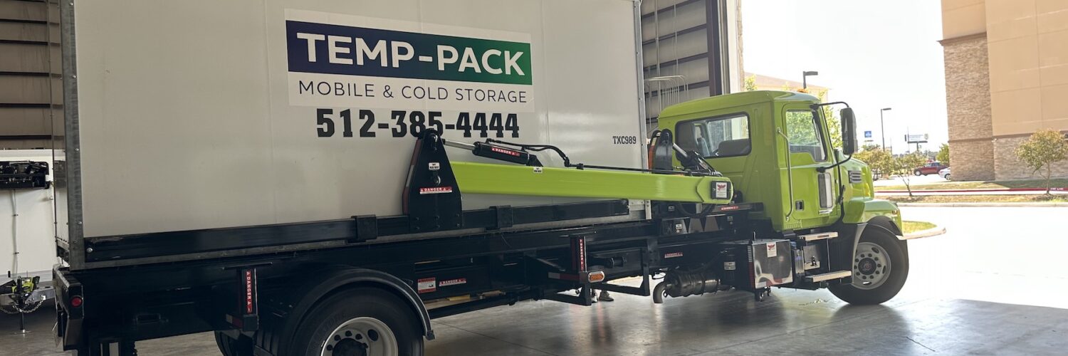 temp-pack mobile storage lifting and truck delivery system
